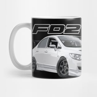 dohc TYPE R FD2 sedan JDM Championship White Tuned Mug